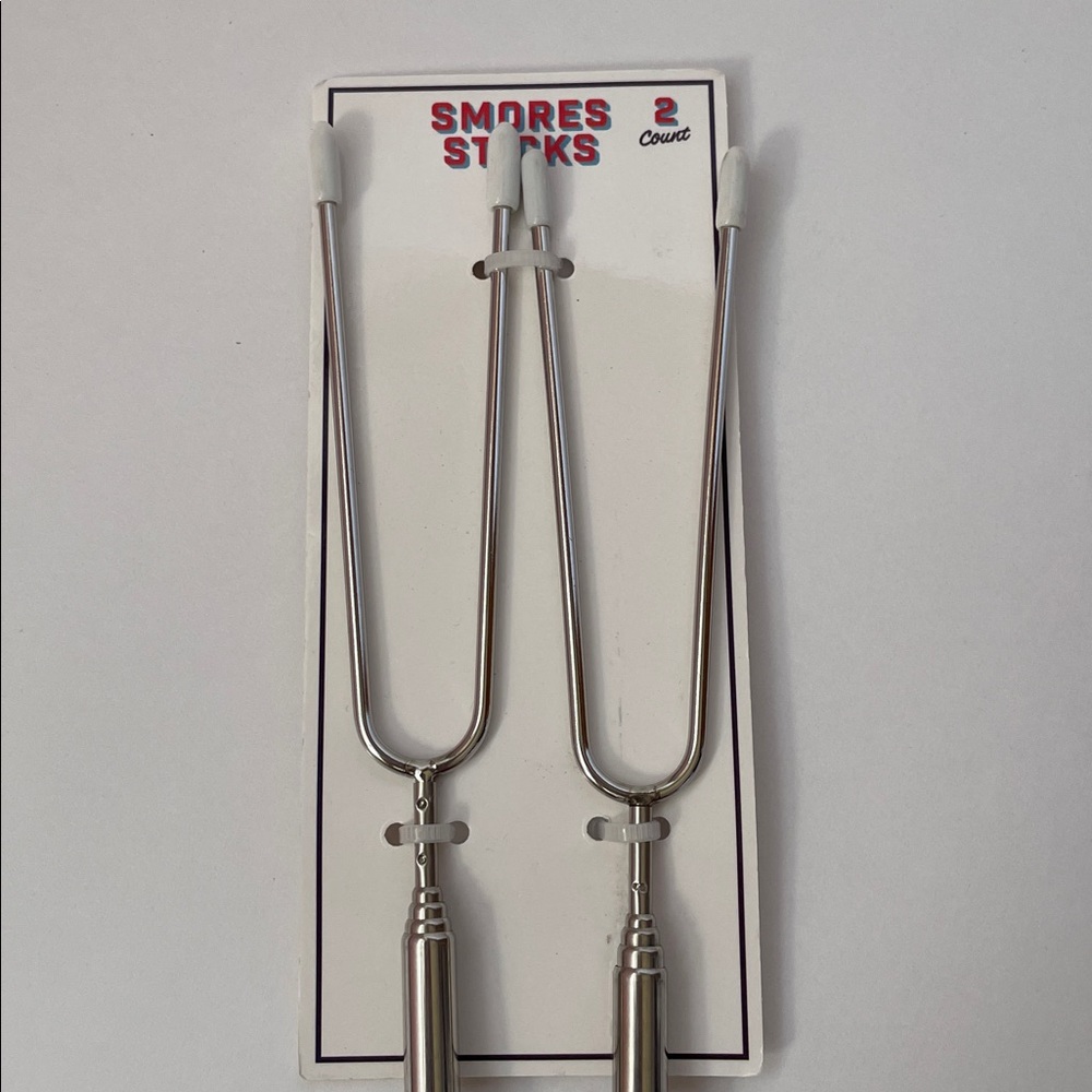 NWT Set of 4 Marshmallow/Roasting Forks with Blue Handles. - Picture 3 of 3